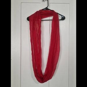 🌹 Thin Red Infinity Scarf